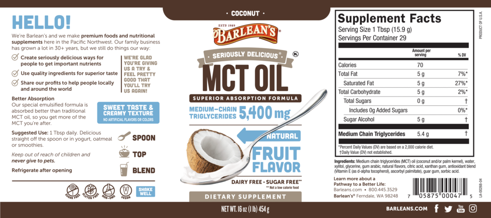 Product image for Seriously Delicious MCT Coconut.