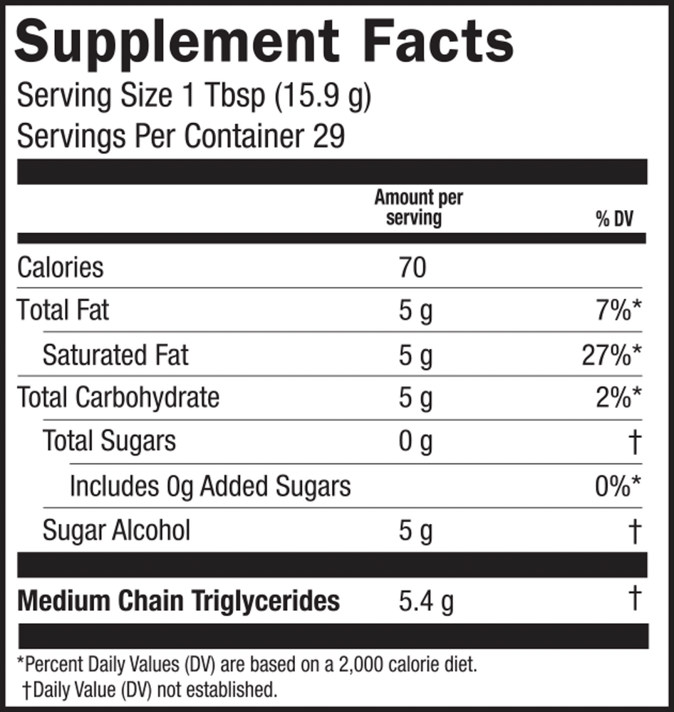 Product image for Seriously Delicious MCT Coconut.