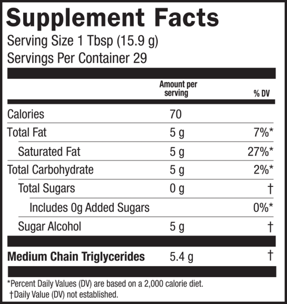 Product image for Seriously Delicious MCT Coconut.