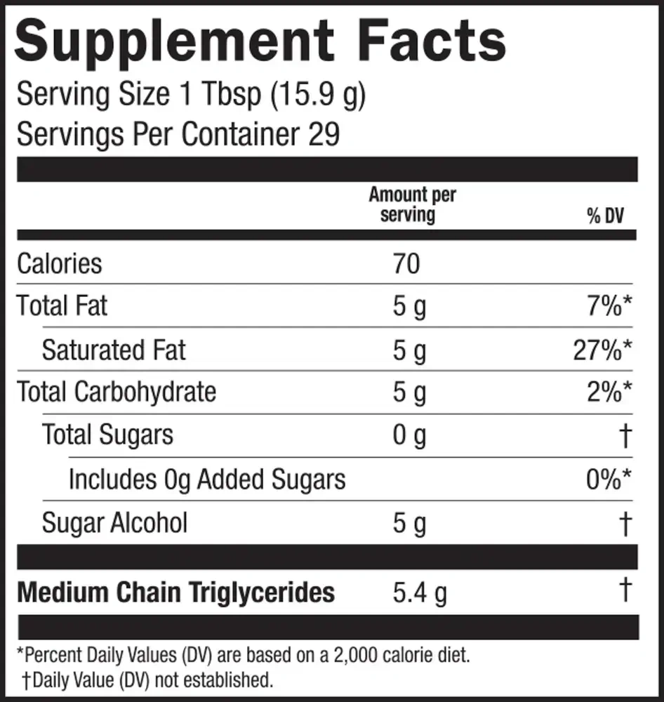 Product image for Seriously Delicious MCT Coconut.