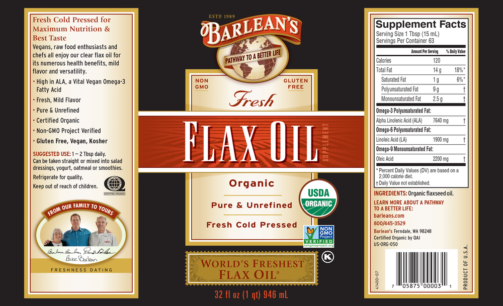 Product image for Flax Oil.