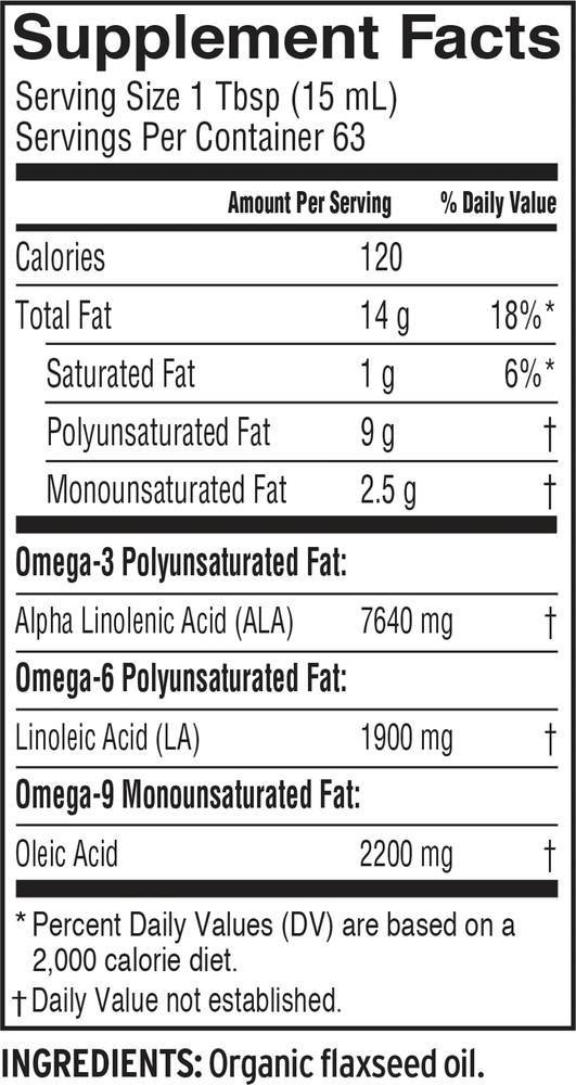 Product image for Flax Oil.
