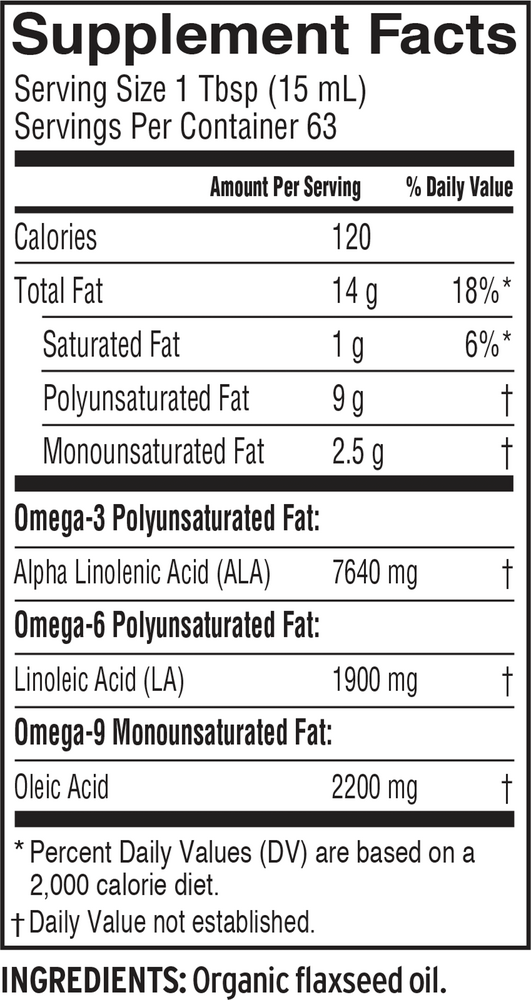 Product image for Flax Oil.