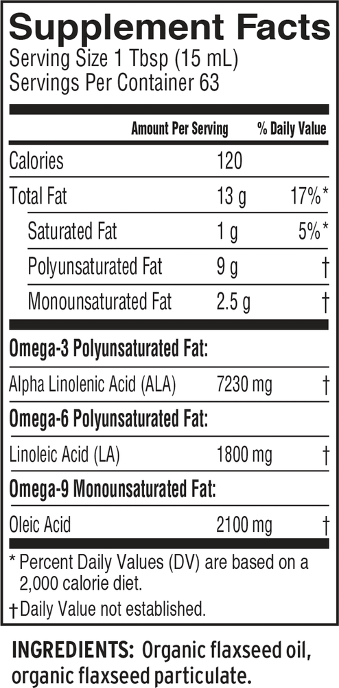 Product image for Lignan Flax Oil.