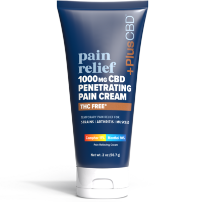 PlusCBD Pain Relief Penetrating Cream - 1000mg 56.7 Grams