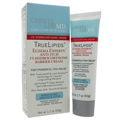 TrueLipids Eczema Anti-Itch 1% Hydrocortisone Barrier Cream 1.7 Ounces