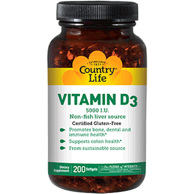 Vitamin D3 5000 IU 200 Softgels