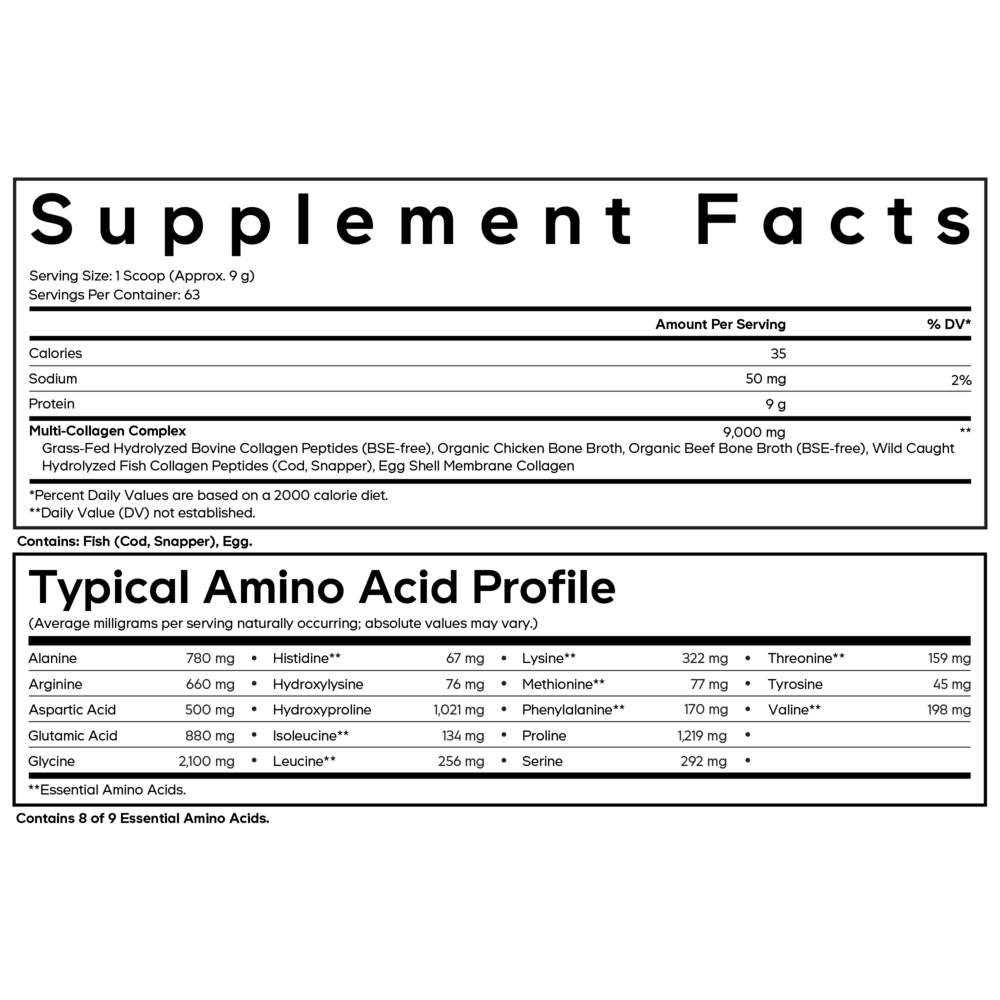 Product image for Multi Collagen Peptides Powder, Unflavored.