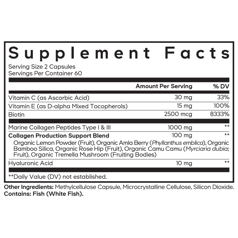Product image for Biotin Marine Collagen + HA + Vit C.
