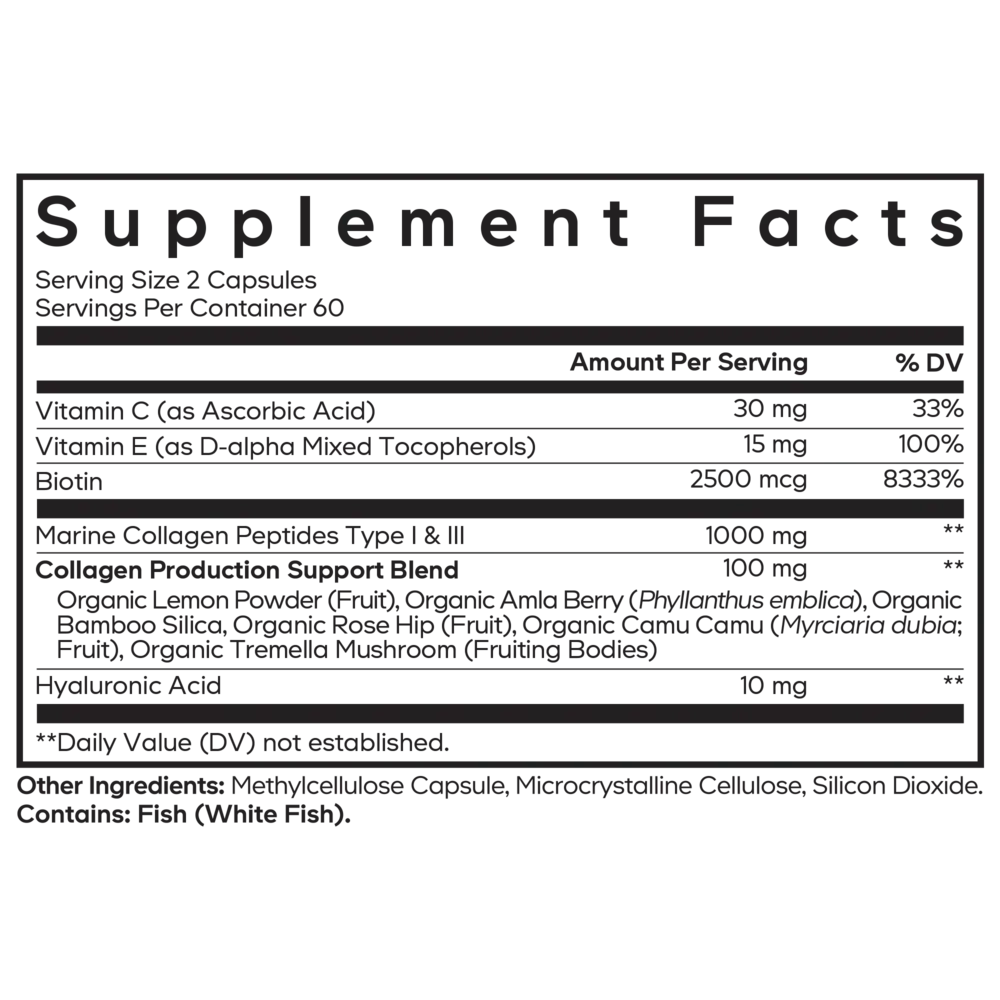 Product image for Biotin Marine Collagen + HA + Vit C.