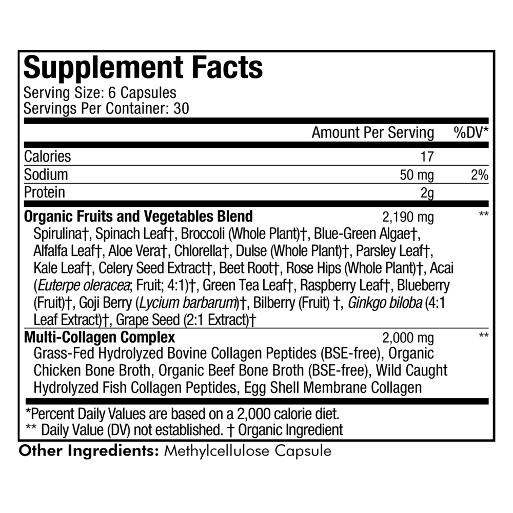 Product image for Multi Collagen + Raw Greens.