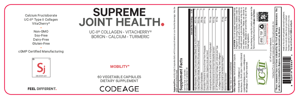 Product image for Supreme Joint Health.