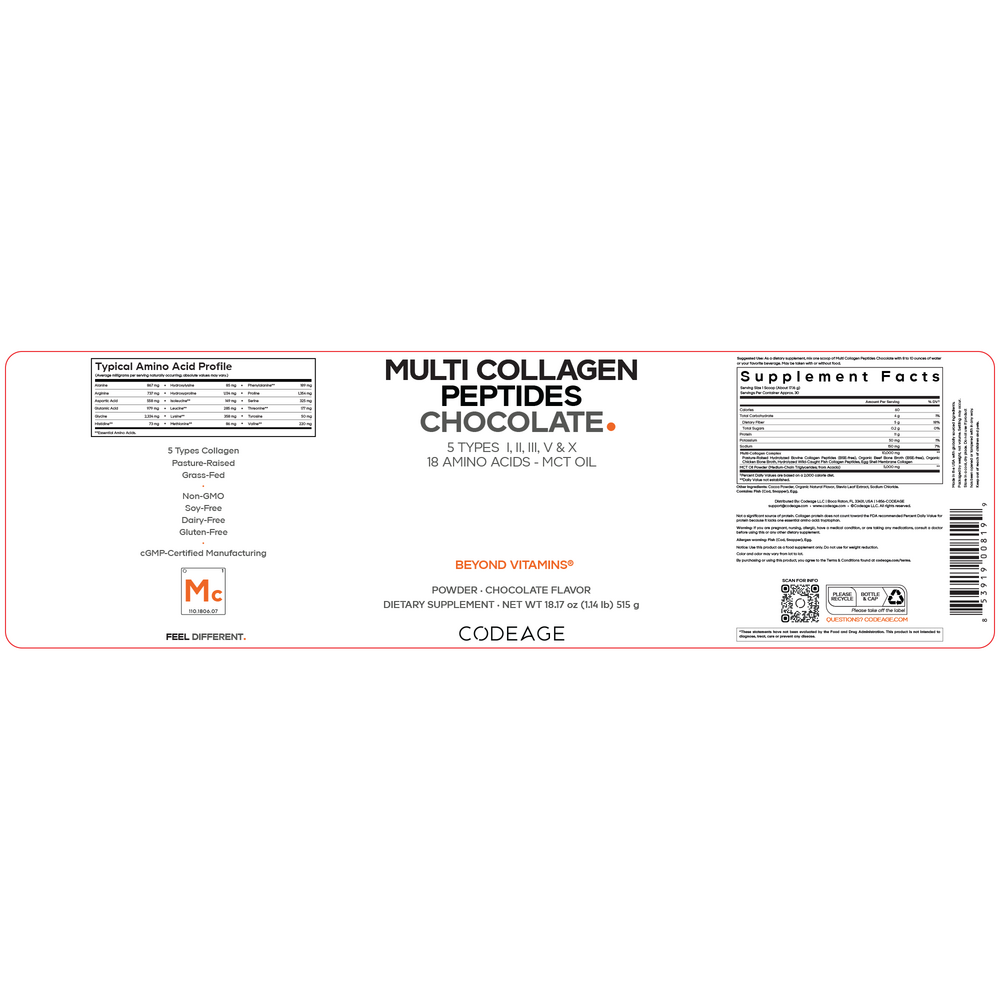 Product image for Multi Collagen Powder Chocolate.