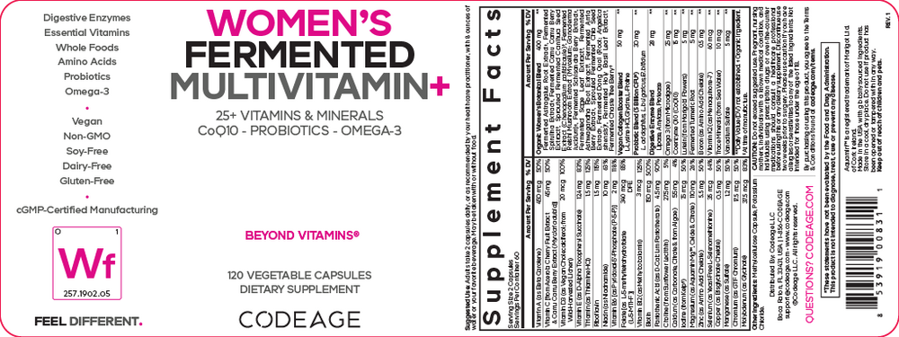 Product image for Women's Fermented Multivitamin.