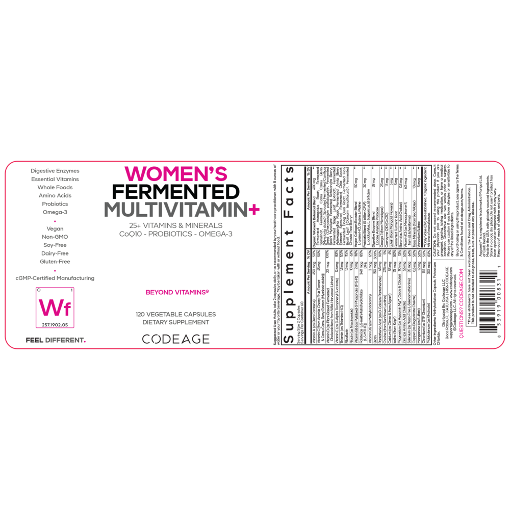 Product image for Women's Fermented Multivitamin.