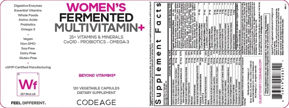 Product image for Women's Fermented Multivitamin.