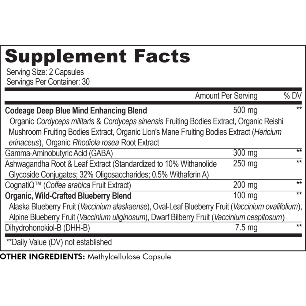 Product image for Meditate Vitamins - Stress Anxiety &amp; Cortisol.