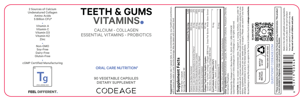 Product image for Teeth &amp; Gums Vitamins.