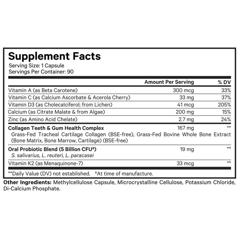 Product image for Teeth &amp; Gums Vitamins.