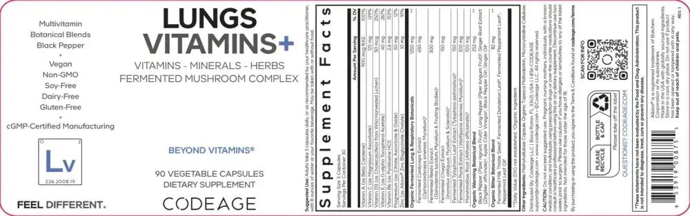 Product image for Lungs Vitamins.
