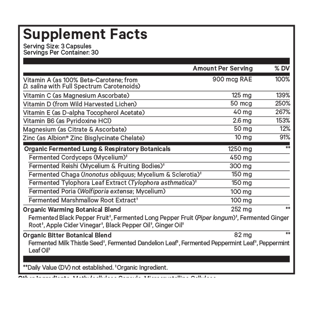 Product image for Lungs Vitamins.