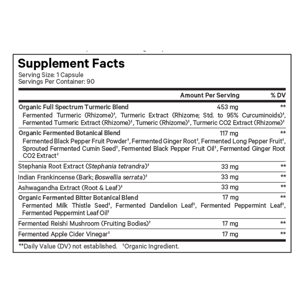 Product image for Liposomal Fermented Turmeric.