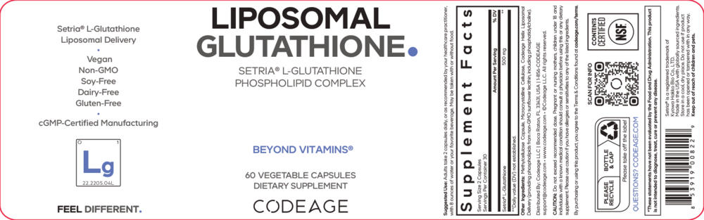 Product image for Liposomal Glutathione Setria.