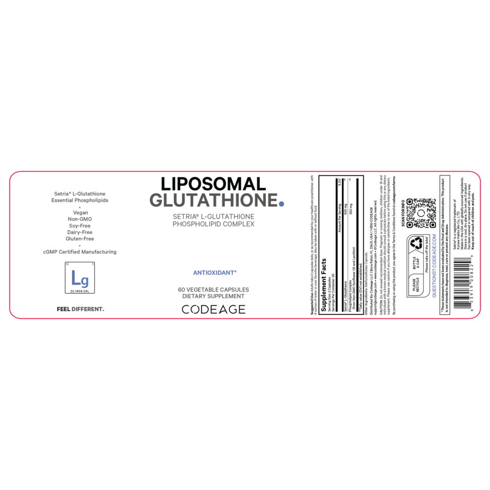 Product image for Liposomal Glutathione Setria.