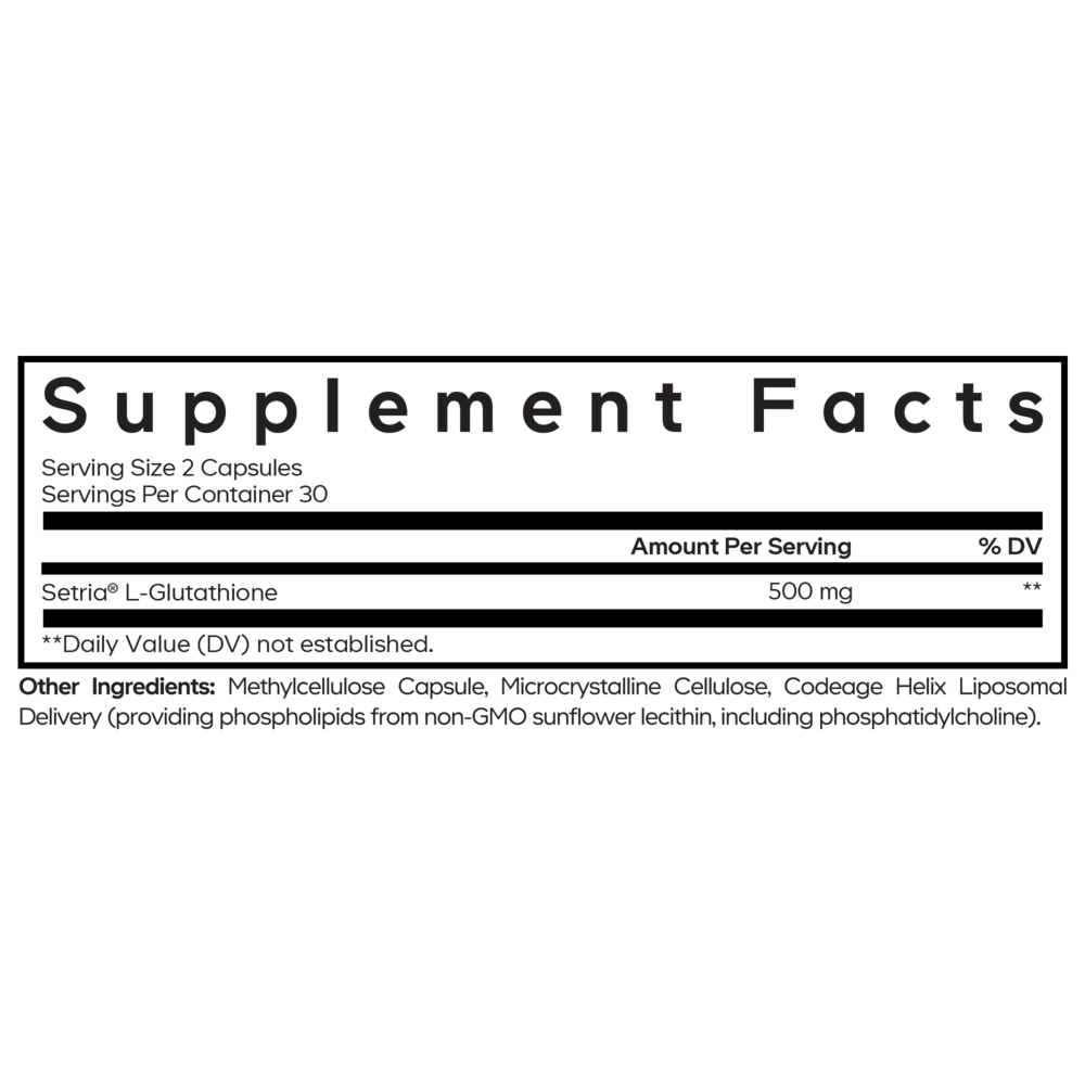 Product image for Liposomal Glutathione Setria.