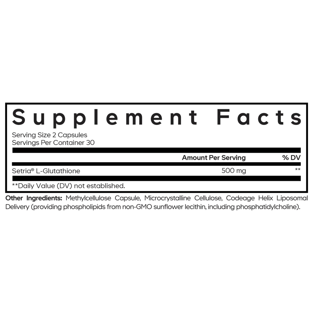 Product image for Liposomal Glutathione Setria.