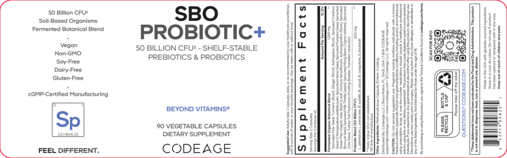 Product image for SBO Probiotic 50.