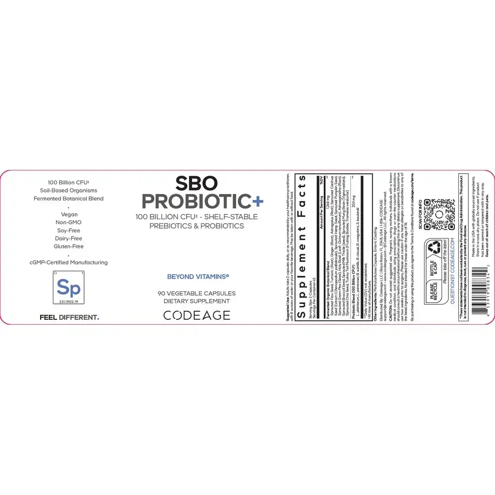 Product image for SBO Probiotic 100.