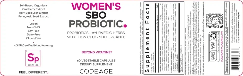 Product image for Women's SBO Probiotic.