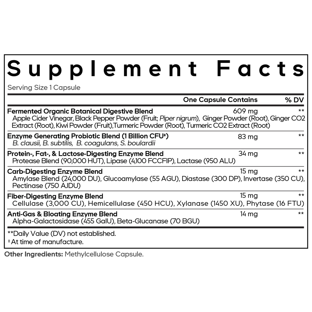 Product image for Fermented Digestive Enzymes.