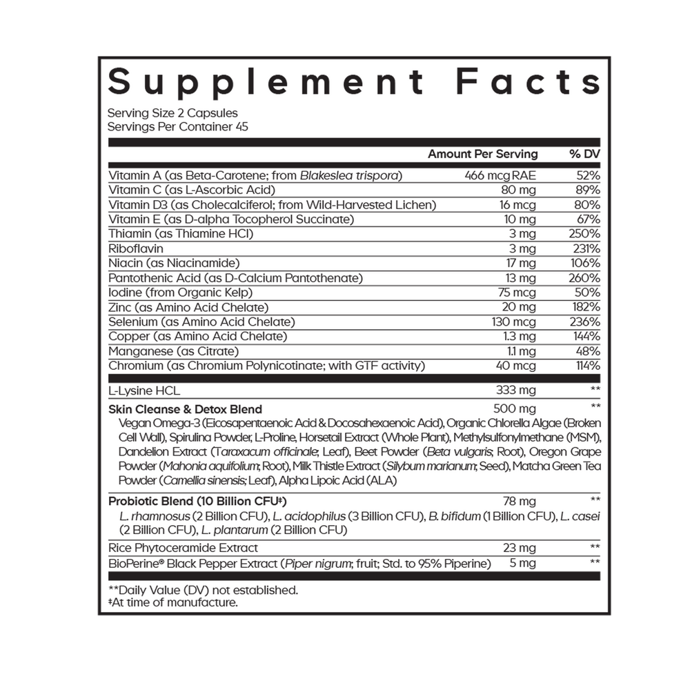 Product image for Clearface Acne Skin Vitamins.