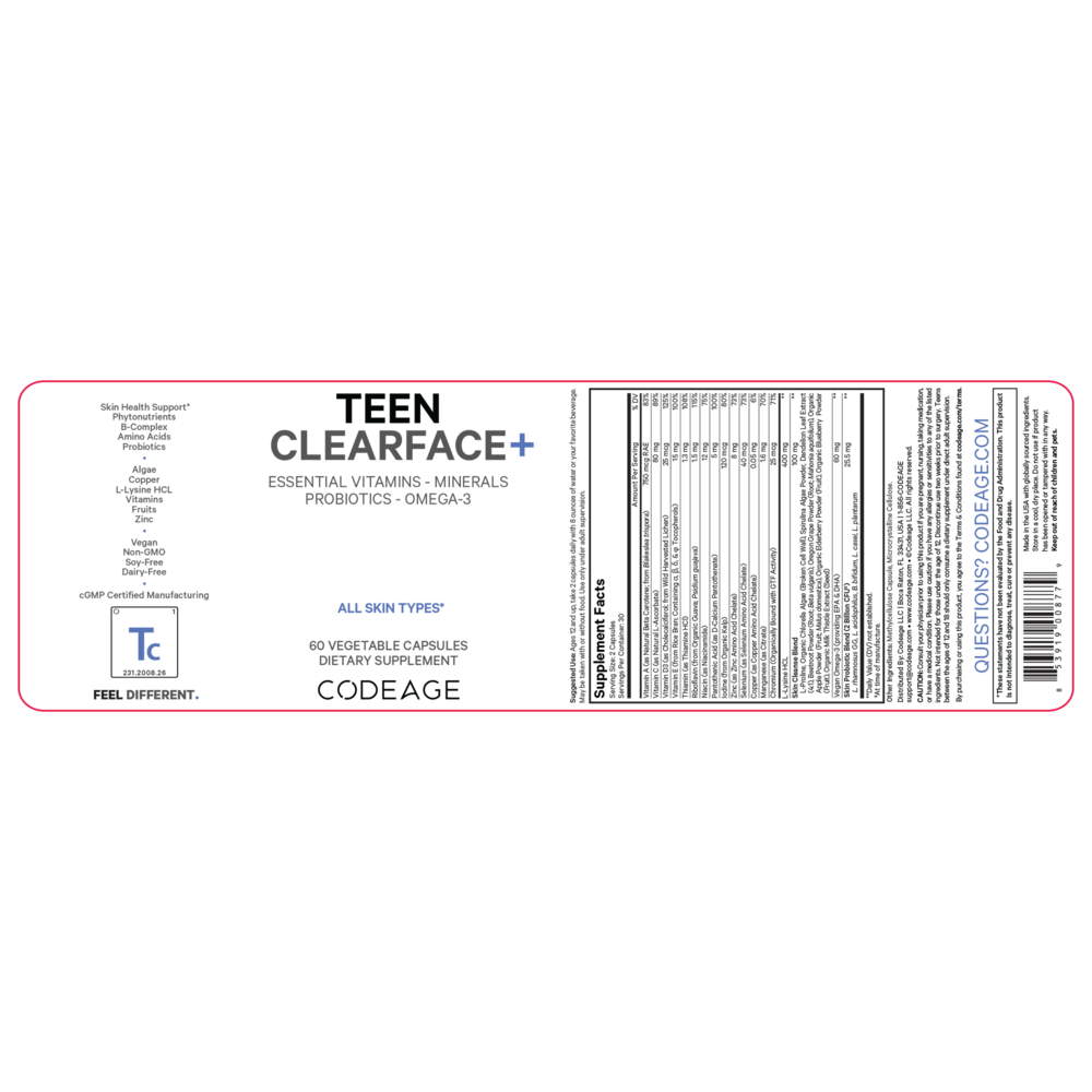 Product image for Teen Clearface.