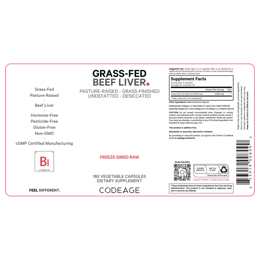 Product image for Grass-Fed Beef Liver.