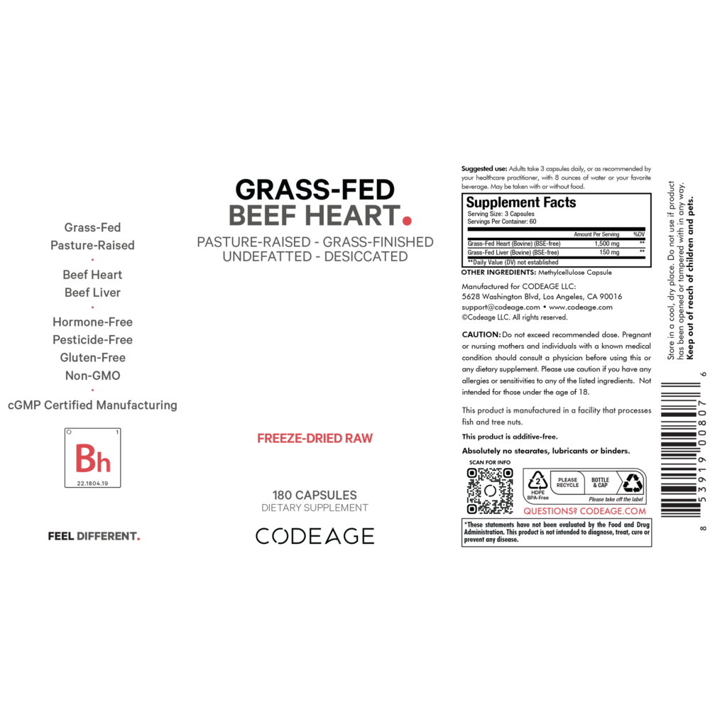Product image for Grass-Fed Beef Heart.