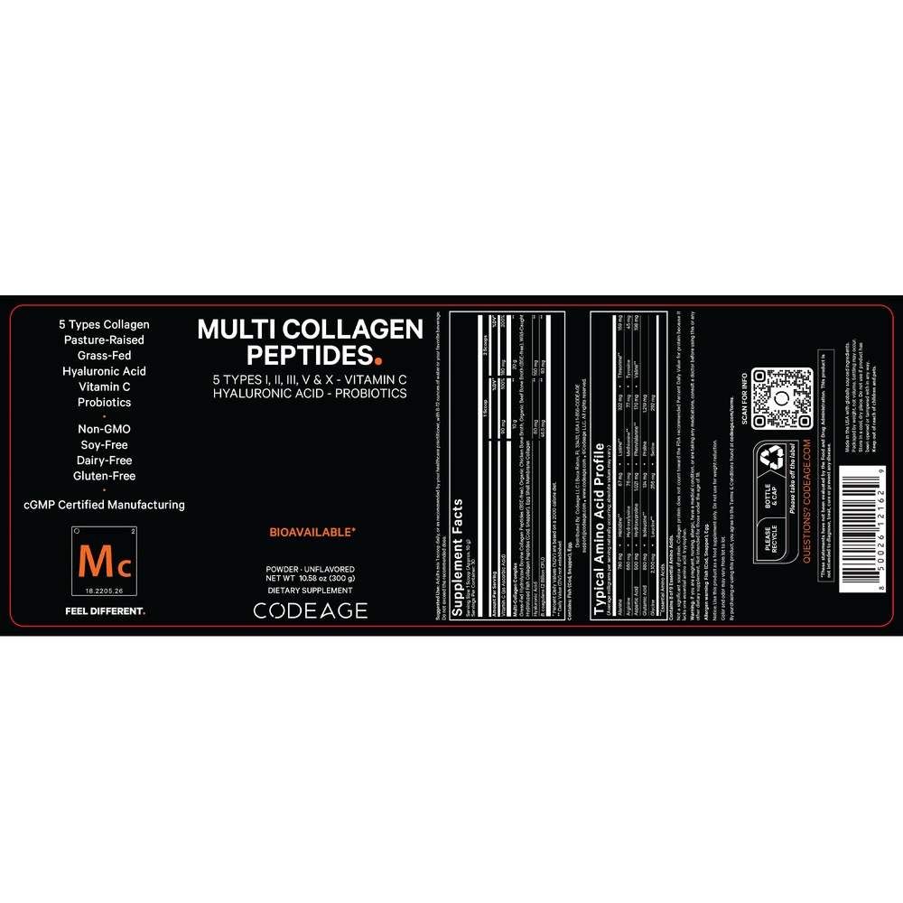 Product image for Hydrolyzed Multi Collagen Peptides Unflavored.
