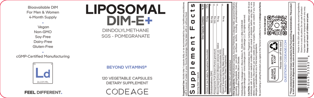 Product image for Liposomal Dim-E+.