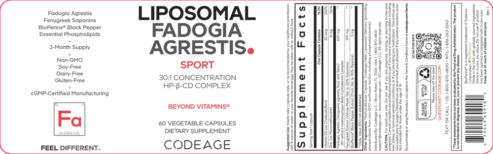 Product image for Liposomal Fadogia Agrestis+.