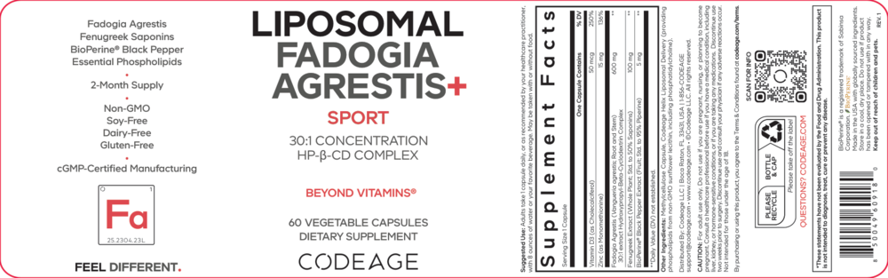 Product image for Liposomal Fadogia Agrestis+.