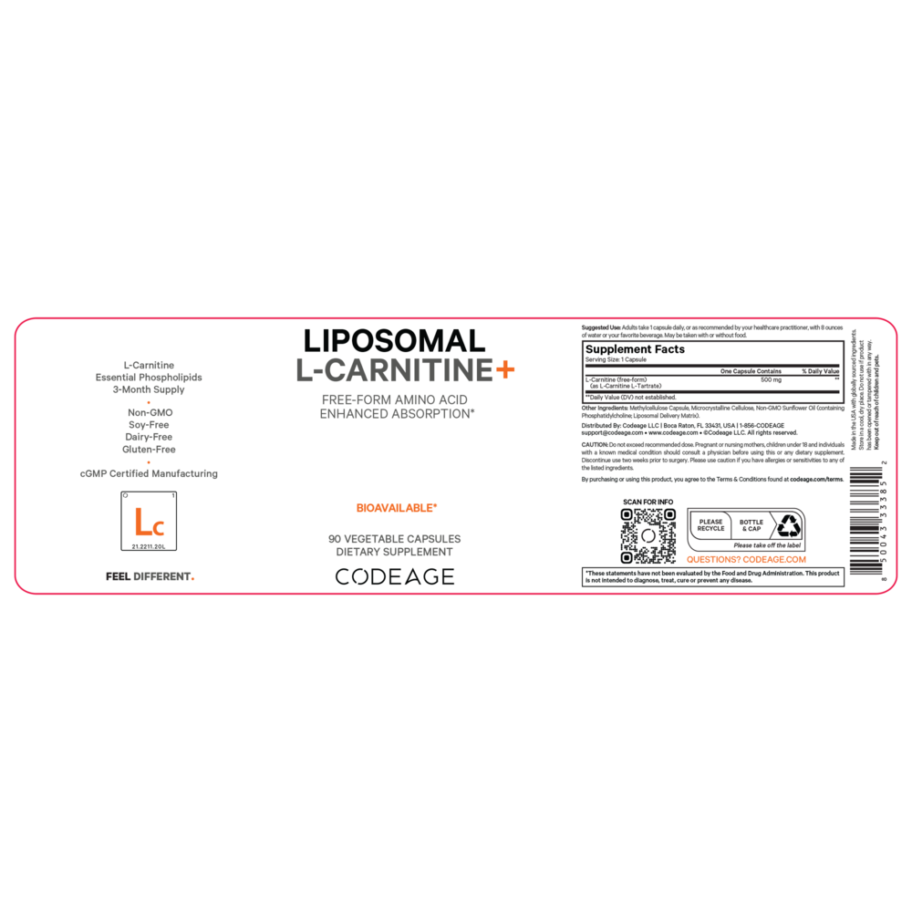 Product image for Liposomal L-Carnitine+.