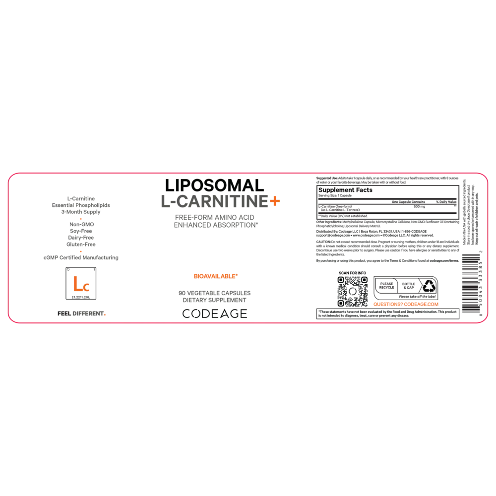 Product image for Liposomal L-Carnitine+.