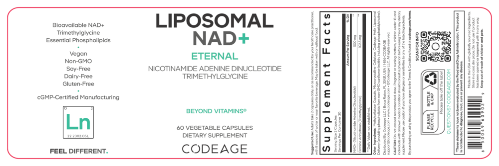 Product image for Liposomal NAD+.
