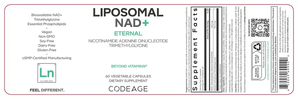 Product image for Liposomal NAD+.