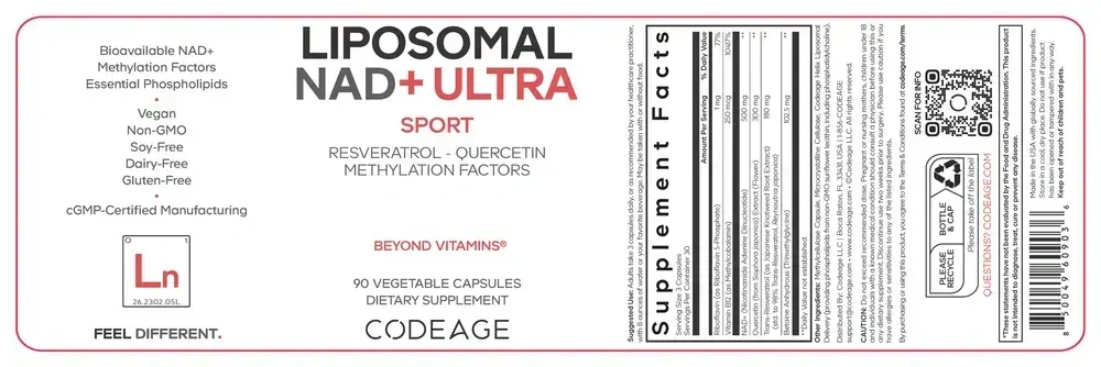 Product image for Liposomal NAD+ Ultra.