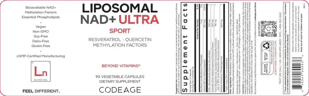 Product image for Liposomal NAD+ Ultra.