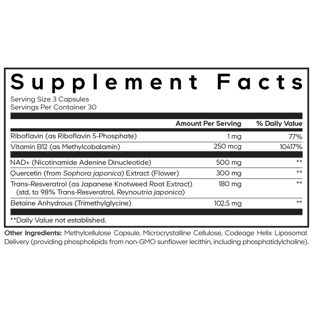 Product image for Liposomal NAD+ Ultra.