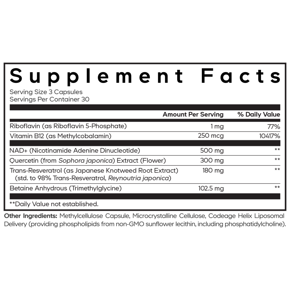Product image for Liposomal NAD+ Ultra.